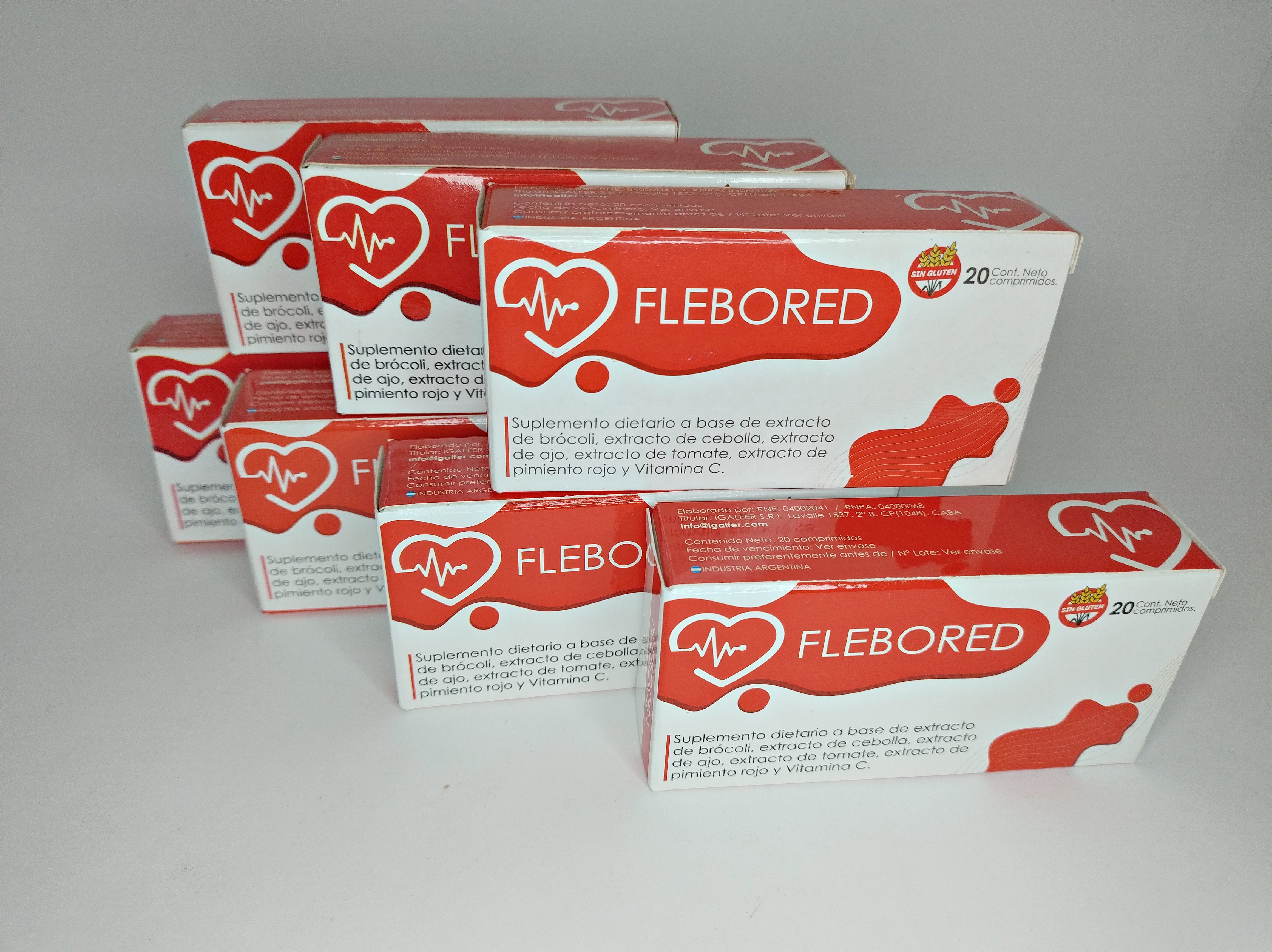 Flebored — Cápsulas para estabilización de la presión arterial — cápsulas naturales para la presión arterial con brócoli, cebolla, ajo, tomate, pimiento rojo y vitamina C