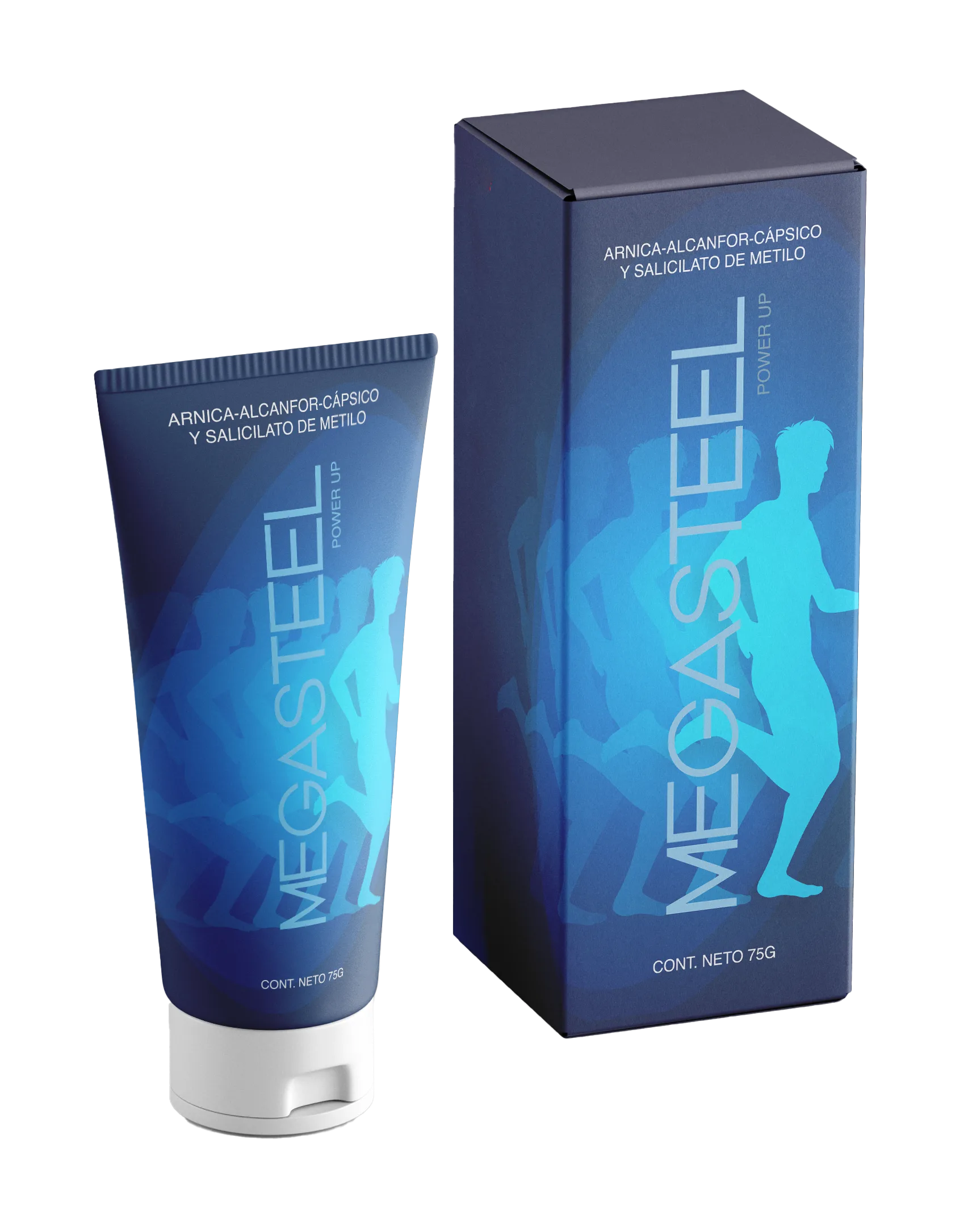 Megasteel Crema — Crema articular y muscular — crema articular y muscular con árnica, alcanfor, cápsico y salicilato