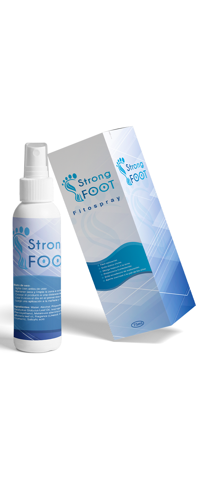 Strong Foot Spray — Antifúngico para pies con olor y micosis — spray antifúngico 50 ml con árbol de té, climbazol, ácido salicílico, salvia, mentol y pantenol